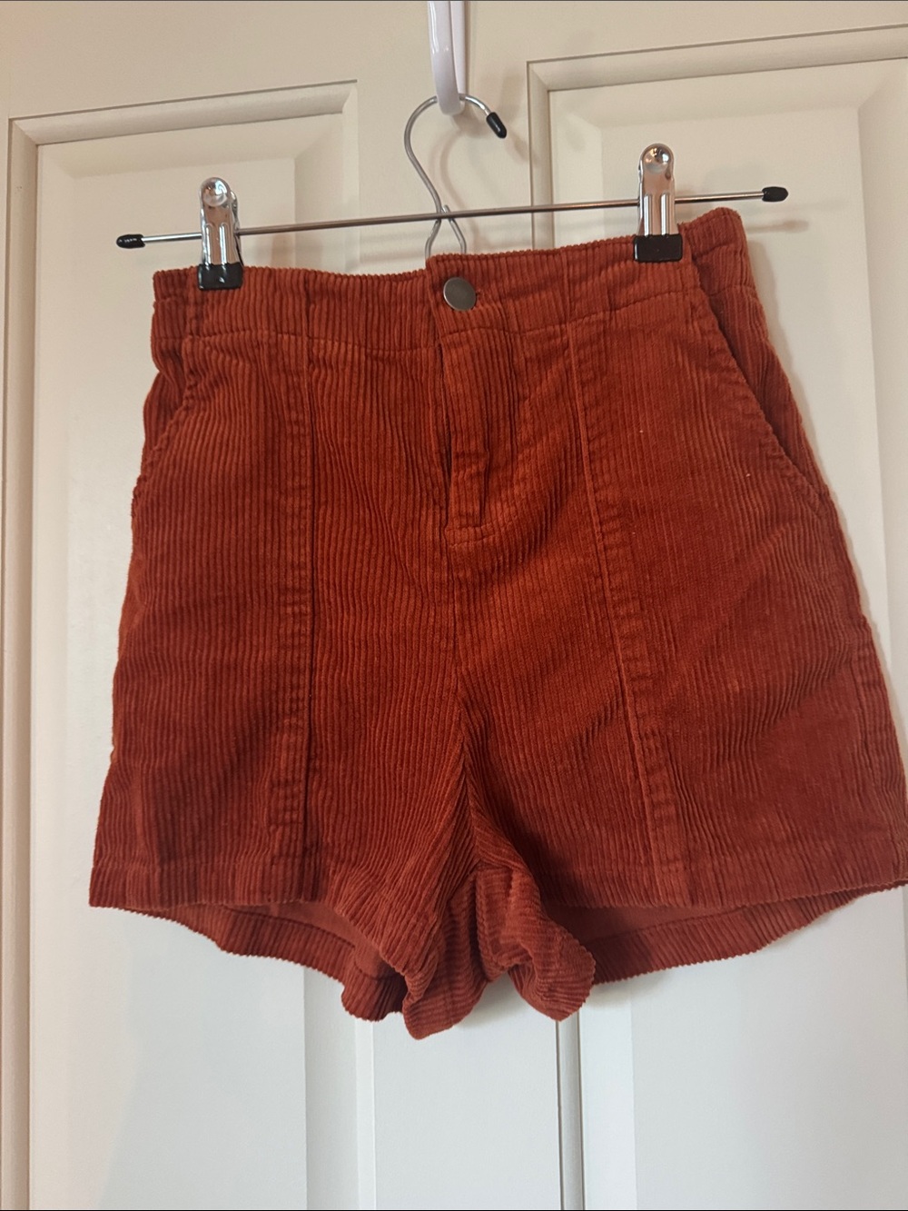 wild fable Rust Corduroy High-Waist Shorts